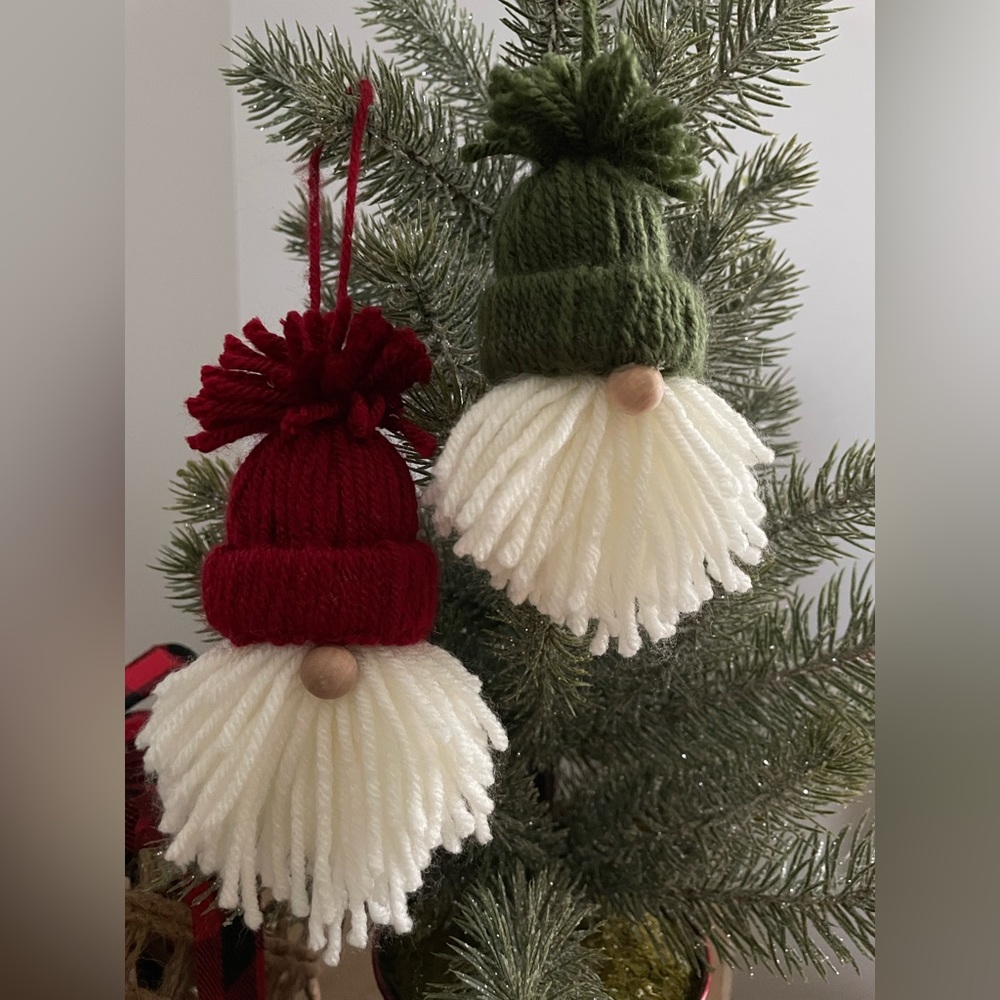 Gnome Ornaments (Two) Handmade